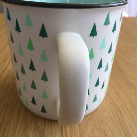 David's Tea Mug Mint Green Trees The Rustic Mug - Picture 2 of 5